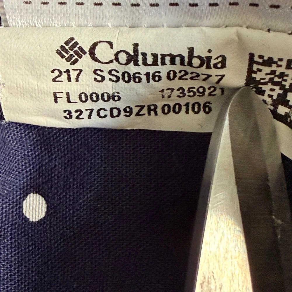 Columbia PFG Sportswear Vintage 90s Navy Hooded Rain Fishing Jacket M Gorpcore - Picture 7 of 10